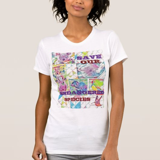 Australischer T - Shirt gefährdeter Arten (Vorderseite)