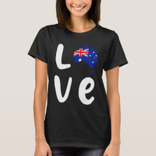 Australischer Tag Cool Australien Fahne für Frauen T-Shirt