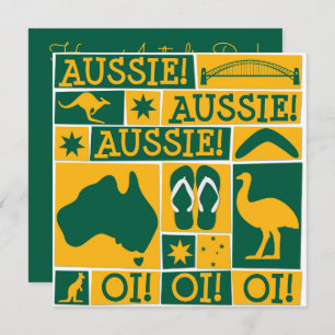 Australischer Tag Einladung