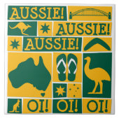 Australischer Tag Fliese (Vorderseite)