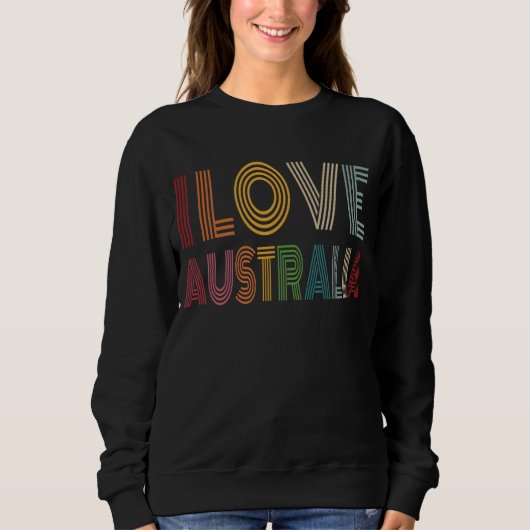 Australischer Tag - I Liebe Australien Sweatshirt (Vorderseite)