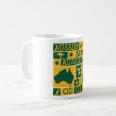 Australischer Tag Kaffeetasse (Vorderseite Links)