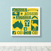 Australischer Tag Leinwanddruck (Insitu (Holzboden))