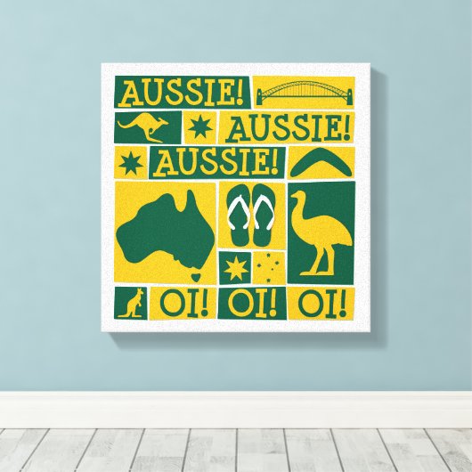 Australischer Tag Leinwanddruck (Insitu (Holzboden))