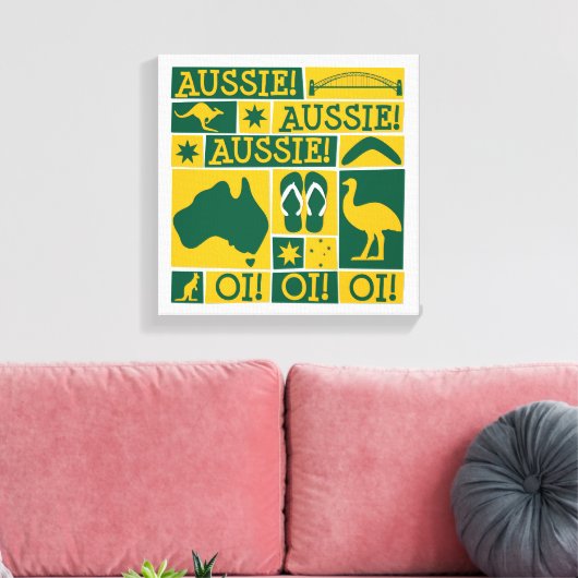 Australischer Tag Leinwanddruck (Insitu (Wohnzimmer))