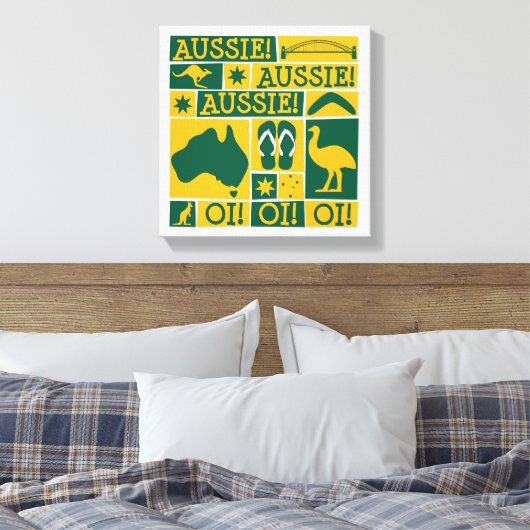 Australischer Tag Leinwanddruck (Insitu (Schlafzimmer))