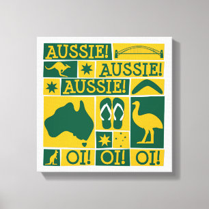 Australischer Tag Leinwanddruck