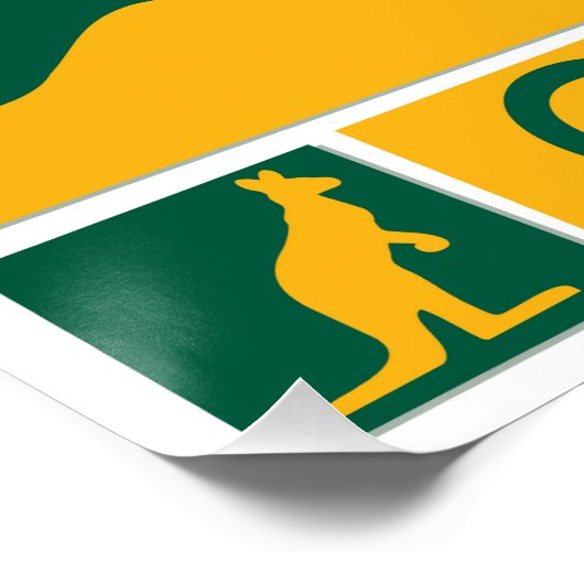 Australischer Tag Poster (Ecke)