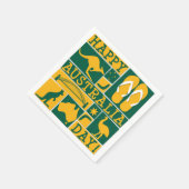 Australischer Tag Serviette (Ecke)