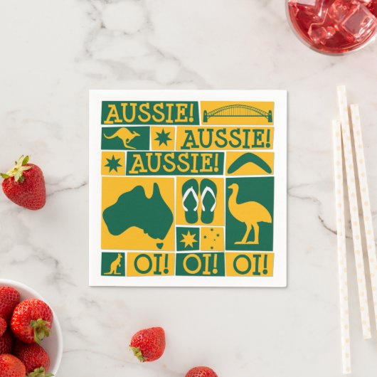 Australischer Tag Serviette (Beispiel)