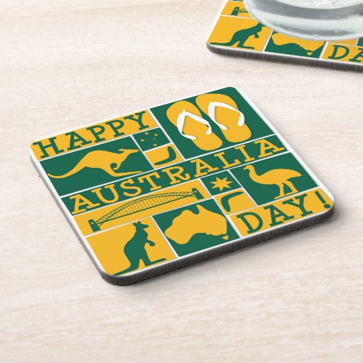 Australischer Tag Untersetzer (Linke Seite)
