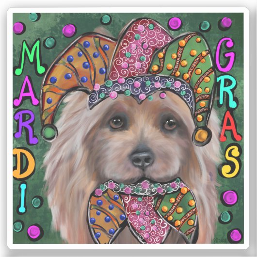 AUSTRALISCHER TERRIER AUFKLEBER (Vorderseite)