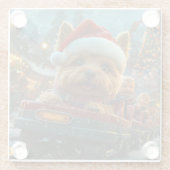 Australischer Terrier Dog Roller Untersetzer Weihn (Rückseite)