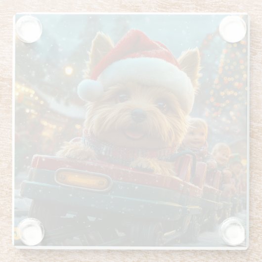 Australischer Terrier Dog Roller Untersetzer Weihn (Rückseite)