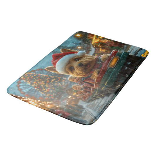 Australischer Terrier Dog Roller Untersetzer Weihn Badematte (Schrägansicht)