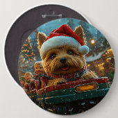 Australischer Terrier Dog Roller Untersetzer Weihn Button (Vorne & Hinten)