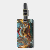 Australischer Terrier Dog Roller Untersetzer Weihn Gepäckanhänger (Vorderseite vertikal)