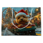 Australischer Terrier Dog Roller Untersetzer Weihn Große Geschenktüte (Vorderseite)