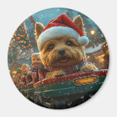 Australischer Terrier Dog Roller Untersetzer Weihn Magnet (Vorne)