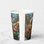 Australischer Terrier Dog Roller Untersetzer Weihn Pappbecher (Rechts)