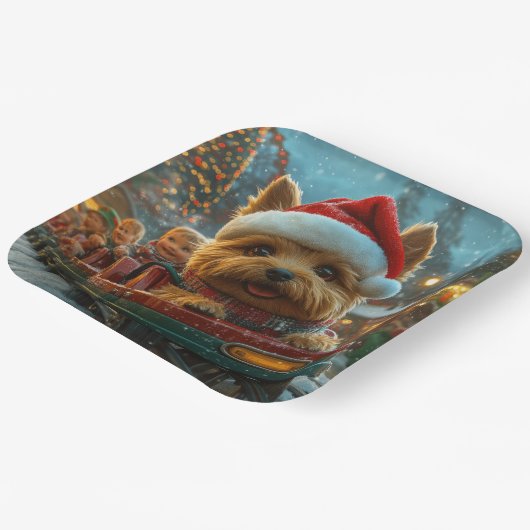 Australischer Terrier Dog Roller Untersetzer Weihn Pappteller (Gewinkelt)
