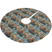 Australischer Terrier Dog Roller Untersetzer Weihn Polyester Weihnachtsbaumdecke (Schrägansicht)