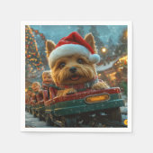 Australischer Terrier Dog Roller Untersetzer Weihn Serviette (Vorderseite)