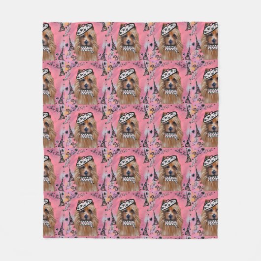 Australischer Terrier Fleecedecke (Vorderseite)
