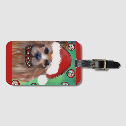 AUSTRALISCHER TERRIER GEPÄCKANHÄNGER (Vorderseite (Horizontal))