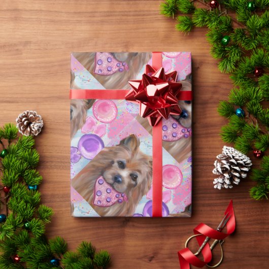 AUSTRALISCHER TERRIER GESCHENKPAPIER (Feiertagsgeschenk)