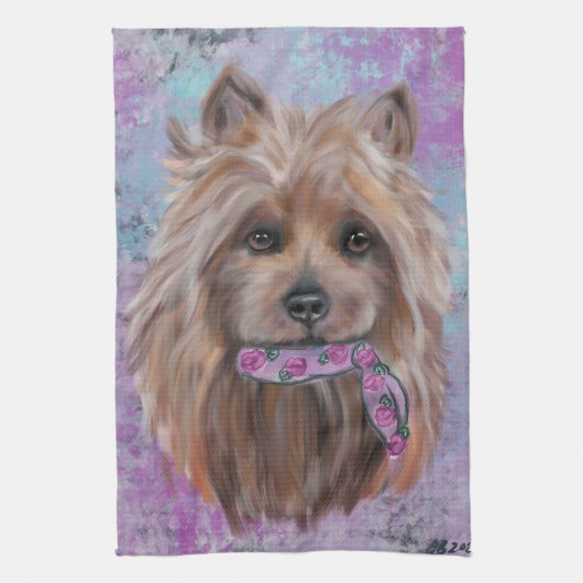 AUSTRALISCHER TERRIER GESCHIRRTUCH (Vertikal)
