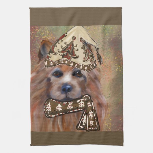 AUSTRALISCHER TERRIER GESCHIRRTUCH (Vertikal)