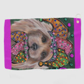 AUSTRALISCHER TERRIER GOLFHANDTUCH (Horizontal)
