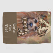 AUSTRALISCHER TERRIER GOLFHANDTUCH (Horizontal)