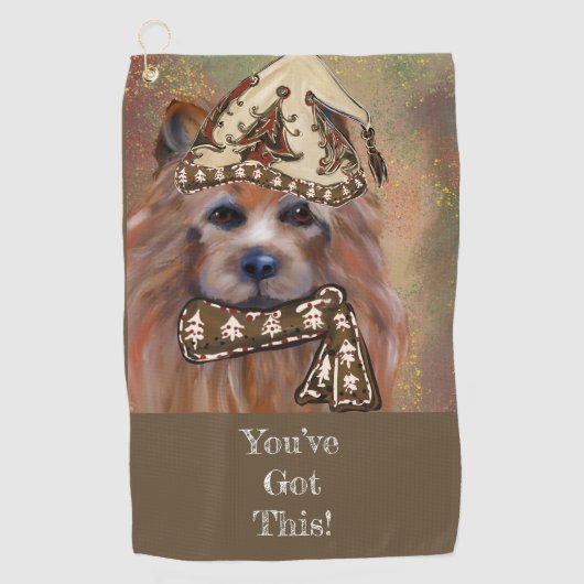 AUSTRALISCHER TERRIER GOLFHANDTUCH (Vorderseite)