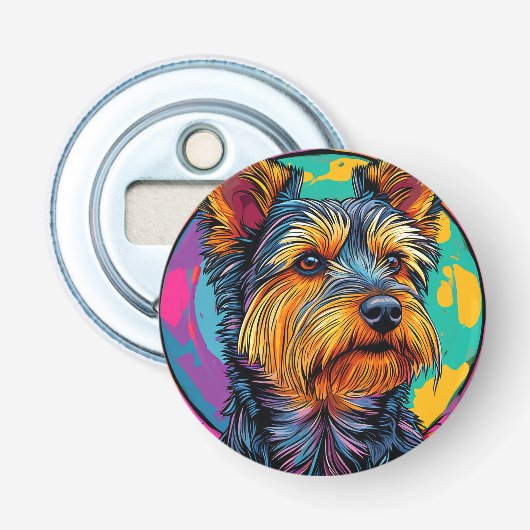 Australischer Terrier Hund Flaschenöffner (Vorderseite)