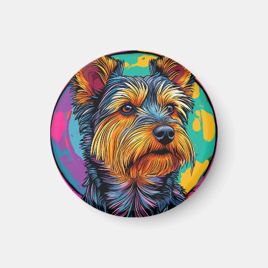 Australischer Terrier Hund Magnet (Vorne)