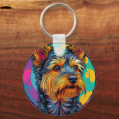 Australischer Terrier Hund Schlüsselanhänger (Rückseite)