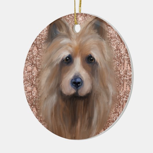 AUSTRALISCHER TERRIER KERAMIK ORNAMENT (Links)