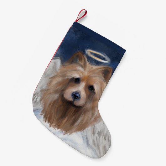 AUSTRALISCHER TERRIER KLEINER WEIHNACHTSSTRUMPF (Vorderansicht (hängend))