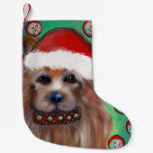 AUSTRALISCHER TERRIER KLEINER WEIHNACHTSSTRUMPF (Vorderseite)