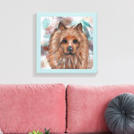 AUSTRALISCHER TERRIER LEINWANDDRUCK (Insitu (Wohnzimmer))