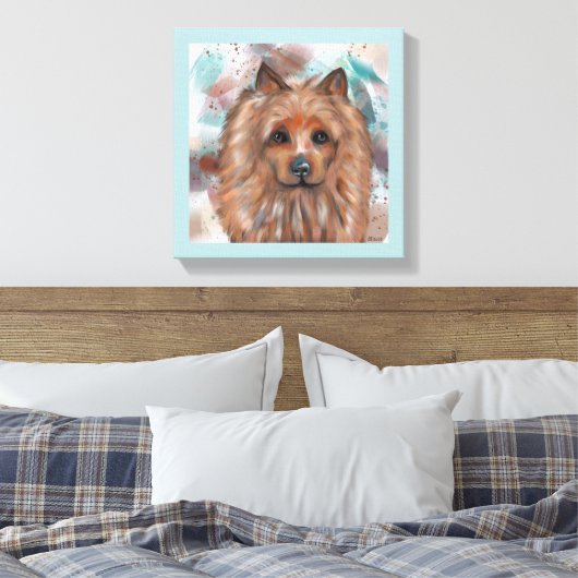 AUSTRALISCHER TERRIER LEINWANDDRUCK (Insitu (Schlafzimmer))
