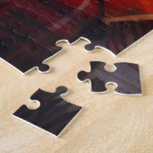 Australischer Terrier mit Weihnachtsbeleuchtung Puzzle (Seite)