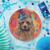Australischer Terrier Pappteller (Party)