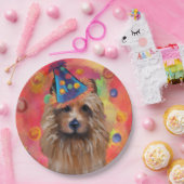 Australischer Terrier Pappteller (Party)