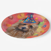 Australischer Terrier Pappteller (Schrägansicht)