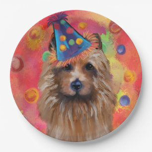 Australischer Terrier Pappteller