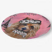 Australischer Terrier Pappteller (Schrägansicht)