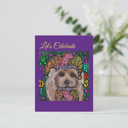 AUSTRALISCHER TERRIER POSTKARTE (Stehend Vorderseite)